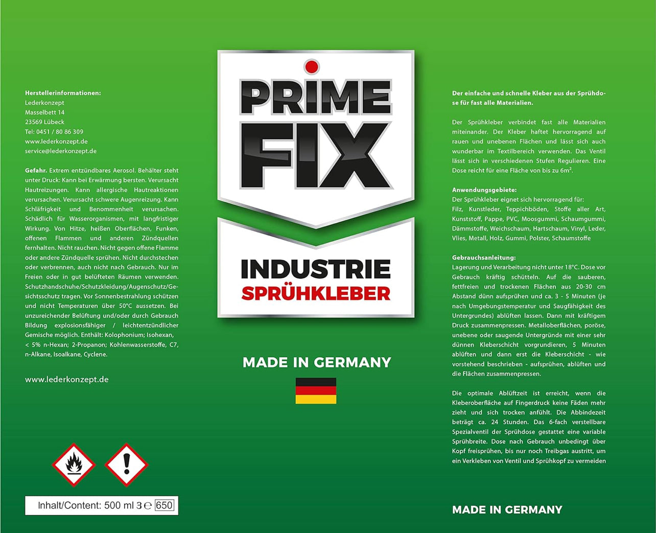 PRIME FIX SPRÜHKLEBER 500ml